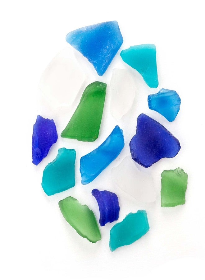 Galapagos Galápagos (05138) Aquarium Sea Glass - Tumbled Decorative Glass for Aquariums, Terrariums, Crafts, Vases, and Home Decor, 4 lb Bag, Atlantic Mix - Image 1